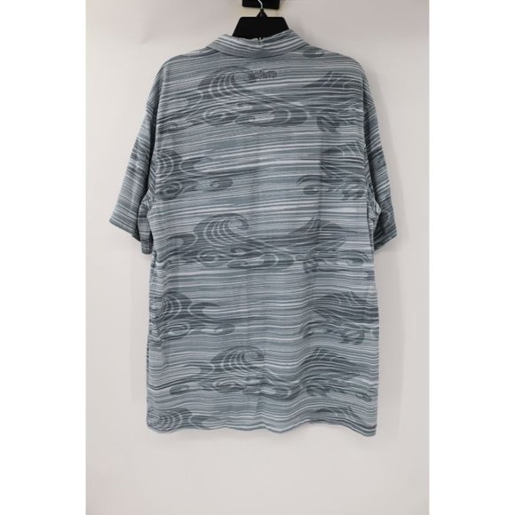 Crazy shirts shirt mens Large short sleeve Hawaiian polo cotton wave print - Picture 5 of 8